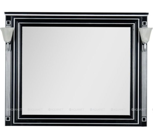 Зеркало Aquanet Паола 120 черный/патина серебро 00181767