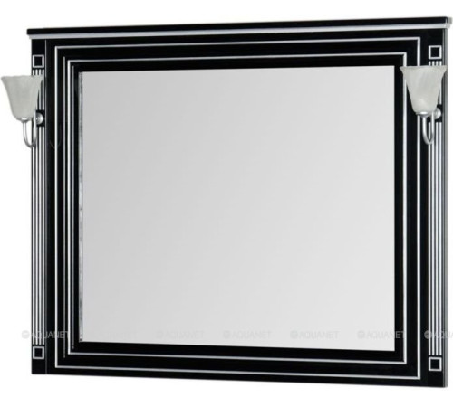 Зеркало Aquanet Паола 120 черный/патина серебро 00181767