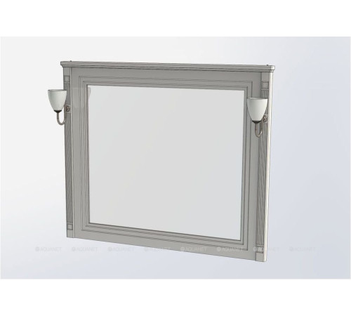 Зеркало Aquanet Паола 120 черный/патина серебро 00181767