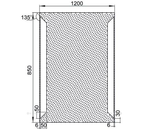 Зеркало Aquanet Сорренто 12085 с LED подсветкой и ИК-выключателем 1200х850 мм 00196656