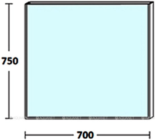 Зеркало De Aqua Сильвер 70 медь 00261679