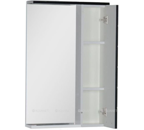 Зеркало Aquanet Доминика 55 LED белое фасад черный 00171080