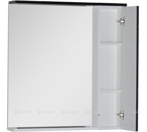 Зеркало Aquanet Доминика 80 LED белое фасад черный 00171082