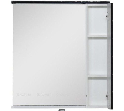 Зеркало Aquanet Доминика 80 LED белое фасад черный 00171082