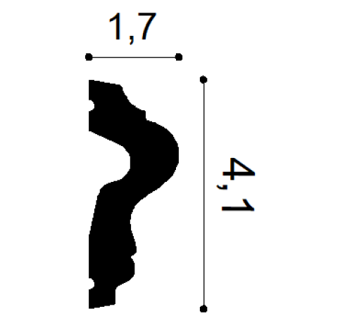 Молдинг Orac Decor New Classics Manoir P8030