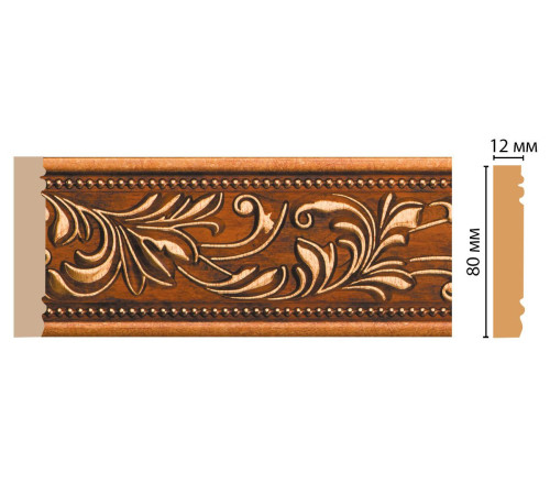 Молдинг DecoMaster 150-1223 80х12х2400 мм 150-1223