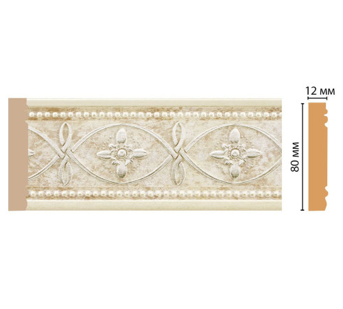 Молдинг DECOMASTER 150-937 80х12х2400 мм 150-937