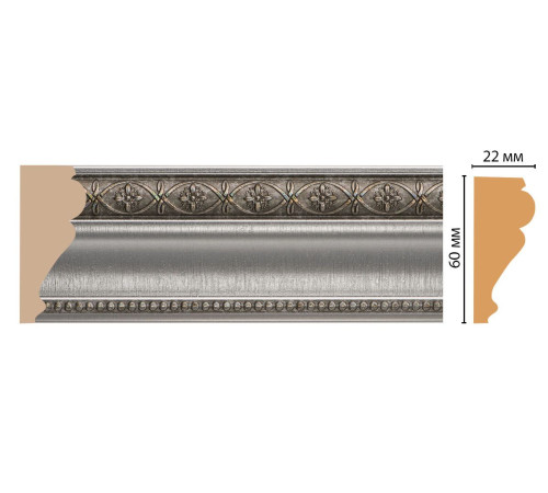 Молдинг DECOMASTER 161-55 ДМ 60х22х2400 мм 161-55 ДМ