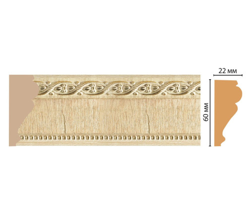 Молдинг DECOMASTER 161-5 ДМ 60х22х2400 мм 161-5 ДМ