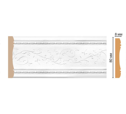Молдинг DECOMASTER 184-16 80х8х2400 мм 184-16