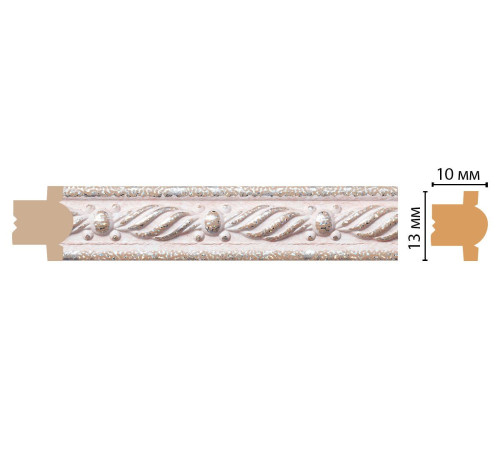 Молдинг DECOMASTER 189-35 13х10х2400 мм 189-35