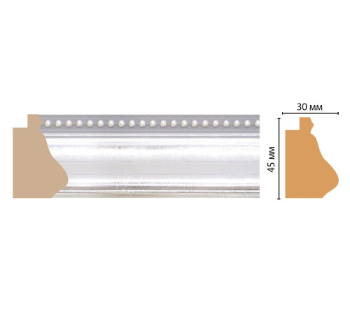 Багет Decomaster 528-1244 45х30х2900 мм 528-1244