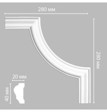 Угол декоративный DECOMASTER DP-304B 270x270x20 мм DP-304B