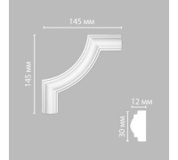 Угол декоративный DECOMASTER DP-8032B 140x140x12 мм DP-8032B