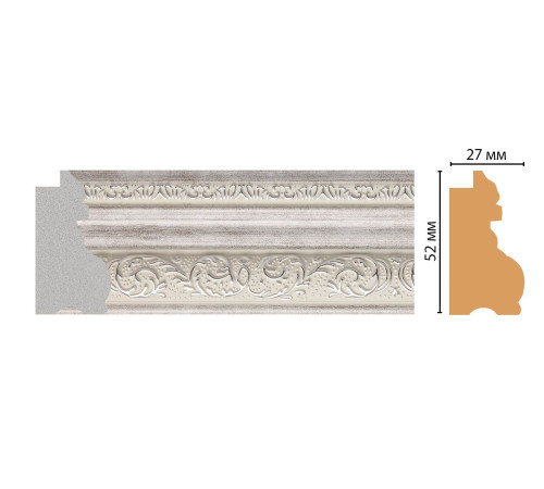 Багет из полистирола DECOMASTER FM30-3 52х27х2850 мм FM30-3