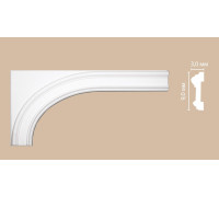 Декоративный элемент DECOMASTER 97901-1L из полиуретана 650x320x30 мм 97901-1L
