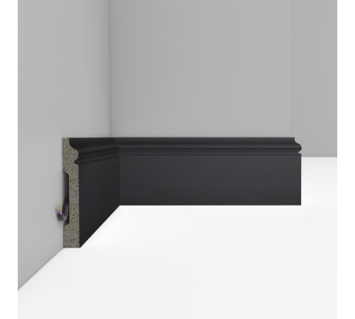 Плинтус напольный DECOMASTER D005-116 ДМ 79х13х2400 мм белый матовый D005-116 ДМ