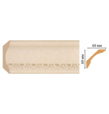 Плинтус потолочный DECOMASTER 100D-18D полистирол 69х69х2400 мм 100D-18D