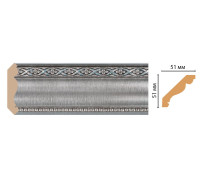 Плинтус потолочный DECOMASTER 155-55 50х50х2400 мм 155-55