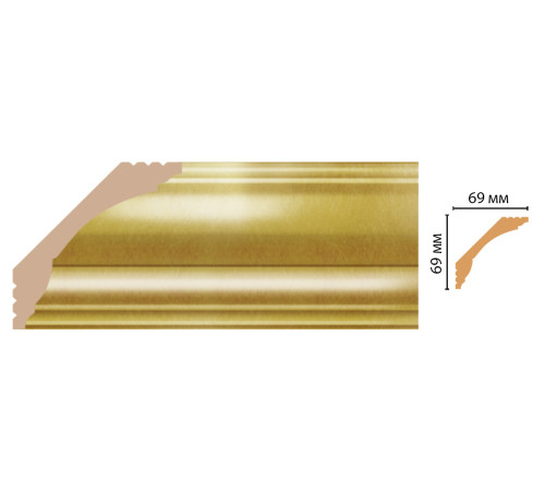 Плинтус потолочный DECOMASTER D100-374 69х69х2400 мм D100-374