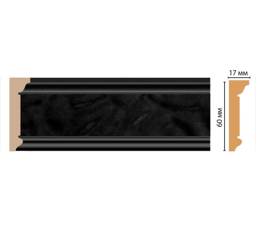 Плинтус потолочный Decomaster D216-195 60х17х2400 мм D216-195