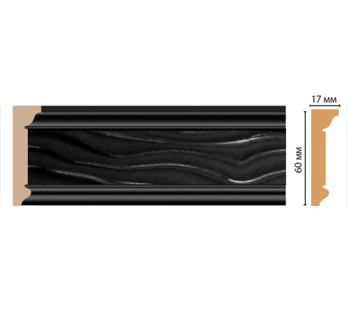 Плинтус потолочный Decomaster D219-195 60х17х2400 мм D219-195