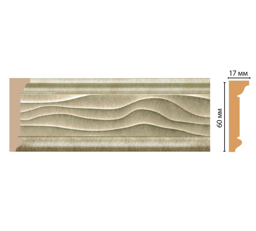 Плинтус потолочный Decomaster D219-373 60х17х2400 мм D219-373