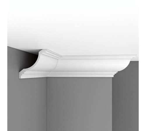 Плинтус потолочный гладкий DECOMASTER 96695 180х180х2400 мм 96695