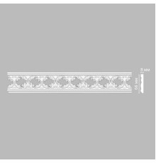 Молдинг с рисунком Decomaster DT-8023 полиуретан 69х6х2400 мм DT-8023
