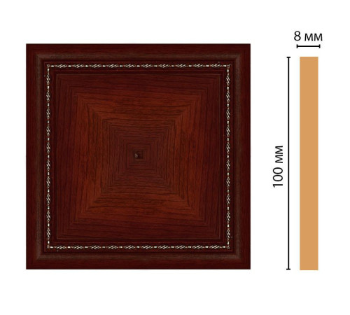 Вставка декоративная цветная Decomaster 100х100х8 мм 185-2-52