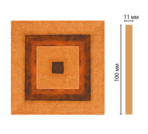 Вставка декоративная Decomaster D205-1223 полистирол 100х100х11 мм D205-1223