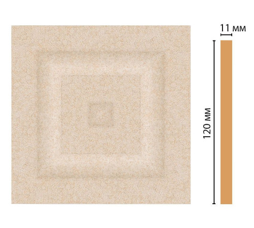 Вставка декоративная DECOMASTER D206-18D 120х120х11 мм D206-18D