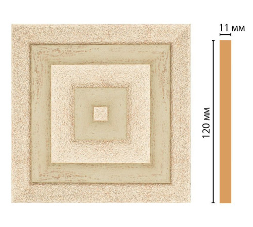 Вставка декоративная DECOMASTER D206-59 120х120х11 мм D206-59