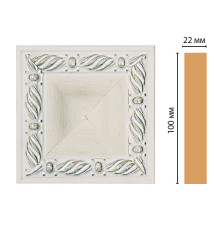 Вставка декоративная DECOMASTER D207-15 100х100х22 мм D207-15