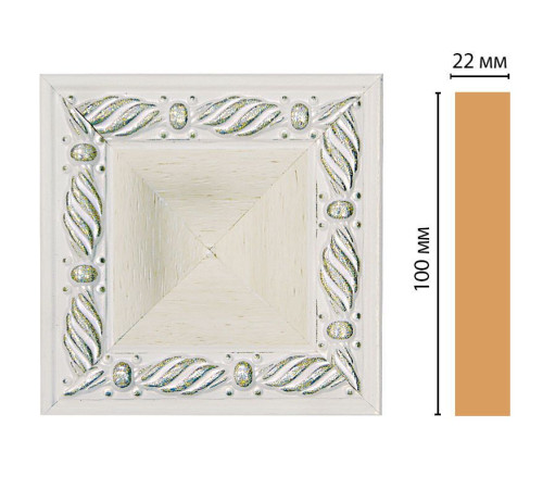 Вставка декоративная DECOMASTER D207-15 100х100х22 мм D207-15
