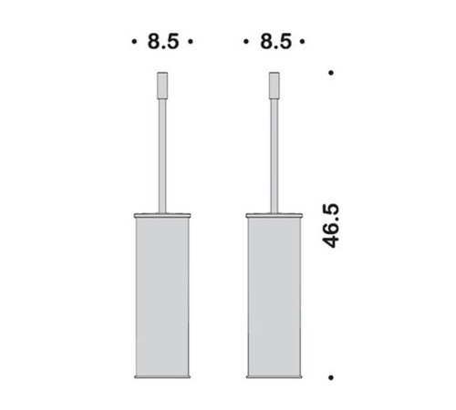 Ершик для туалета напольный Colombo Design Plus PVD золото матовое W4961.OM