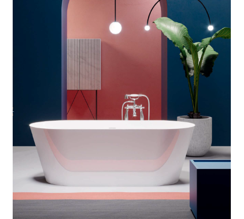 Ванна отдельностоящая Treesse Inka 180x80x60 см акриловая белый глянцевый V388BL