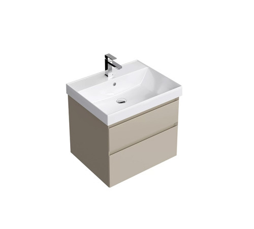 Тумба подвесная Kerama Marazzi Cubo 60 см с ящиками лимо матовая CUB.60.2\LIM