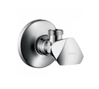 Угловой вентиль Hansgrohe E с рукояткой 1/2 x 3/8 хром 13902000