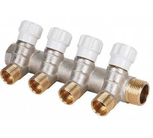 Коллектор Hogart Premium 3/4x1/2 EK 4 выхода с регулирующими вентилями MM4040504