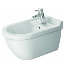Биде подвесное Duravit Starck 3 54х36 см 1 отверстие Durafix белое 2280150000