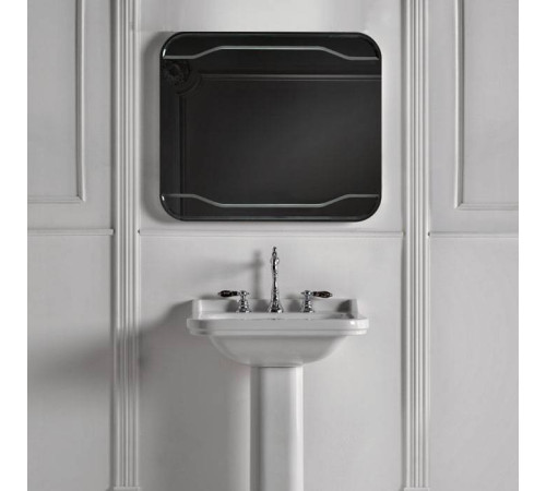 Раковина Kerasan Waldorf 60х55 см 3 отверстия с пьедесталом белый/хром 417001/4140K1bi/cr*3