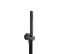 Душевой комплект Gessi 316 шланг 1.5 м с лейкой и держателем Brushed Black Metal PVD 54023#707