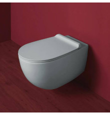 Унитаз подвесной Simas Vignoni 56х36.5 см безободковый tela matt VI18 tela matt