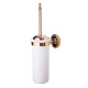 Ершик для унитаза подвесной Tivoli World Bristol 220 в керамической колбе золото TWBR220oro
