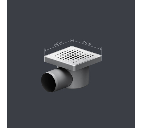 Трап для душа точечный AM.PM PrimeFlow Point мокрый затвор Cut Gradient 10 см W02BD-P11-010-01SB