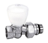 Клапан запорный Giacomini R6TG прямой 1/2х1/2 ВН хромированный R6X033