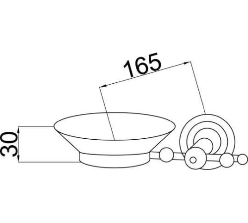 Мыльница подвесная Boheme Imperiale золото 10403