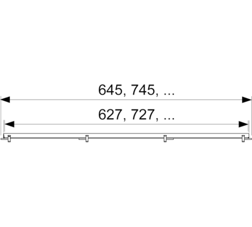 Лоток для плитки TECEdrainline plate 800 мм нержавеющая сталь 600870