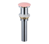 Донный клапан AQUAMET PushOpen без перелива розовый матовый AQM7002-0MP